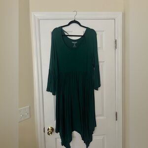Torrid Deep Green Long Sleeve Dress